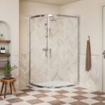 Core 900x760mm 2 Door Offset Quadrant - Chrome