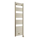 Oaklands Electric Straight Ladder Radiator (500x1600x50mm) - Brushed Brass